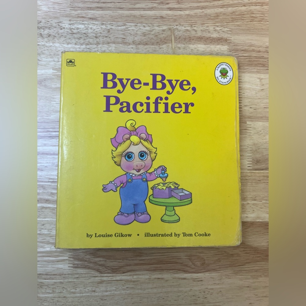 Vintage Muppet Babies “Bye-Bye, Pacifier” Hardcover (1992)